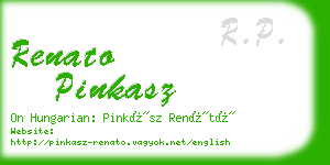 renato pinkasz business card
